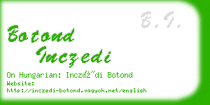 botond inczedi business card